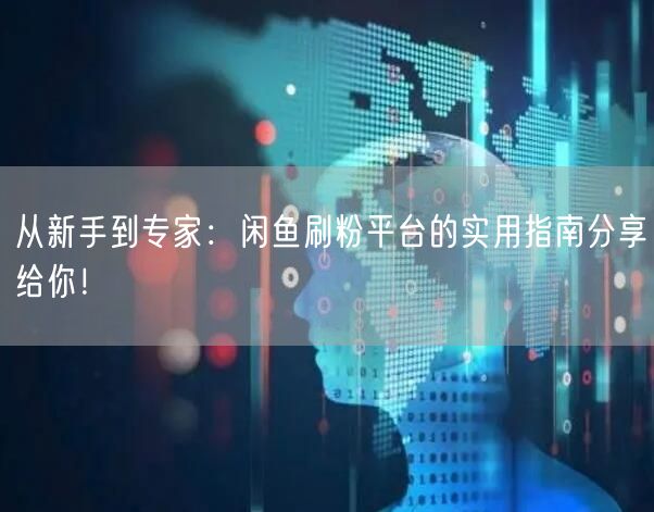 从新手到专家：闲鱼刷粉平台的实用指南分享给你！