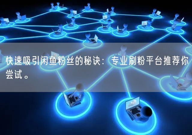 快速吸引闲鱼粉丝的秘诀：专业刷粉平台推荐你尝试。