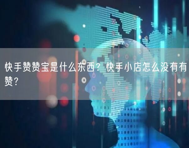 快手赞赞宝是什么东西？快手小店怎么没有有