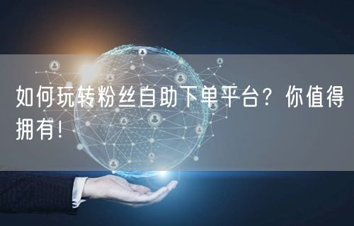 如何玩转粉丝自助下单平台？你值得拥有！