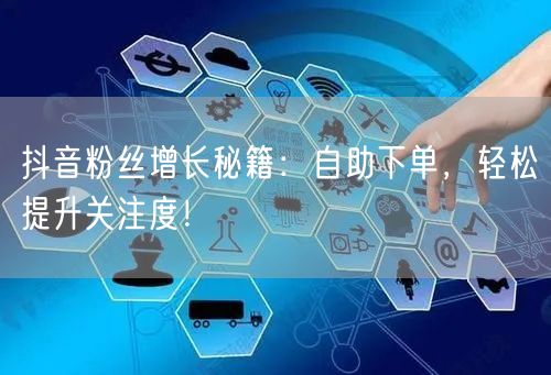 抖音粉丝增长秘籍：自助下单，轻松提升关注度！