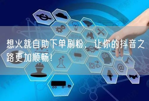 想火就自助下单刷粉，让你的抖音之路更加顺畅！