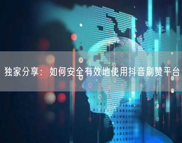独家分享：如何安全有效地使用抖音刷赞平台