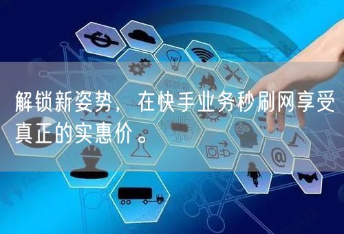解锁新姿势，在快手业务秒刷网享受真正的实惠价。