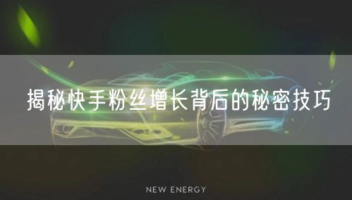 揭秘快手粉丝增长背后的秘密技巧