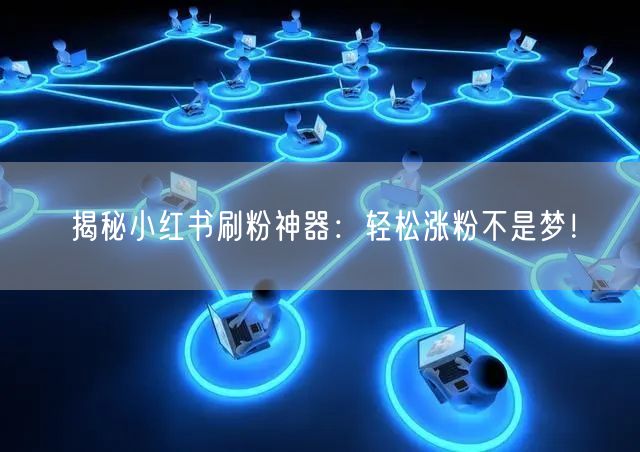 揭秘小红书刷粉神器：轻松涨粉不是梦！