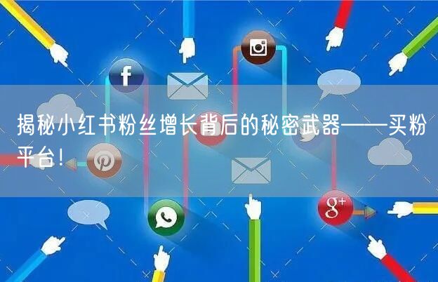 揭秘小红书粉丝增长背后的秘密武器——买粉平台！