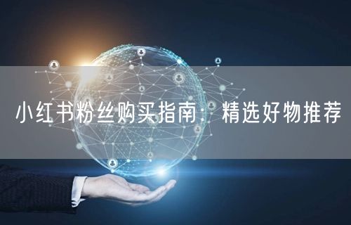 小红书粉丝购买指南：精选好物推荐