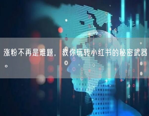涨粉不再是难题，教你玩转小红书的秘密武器。
