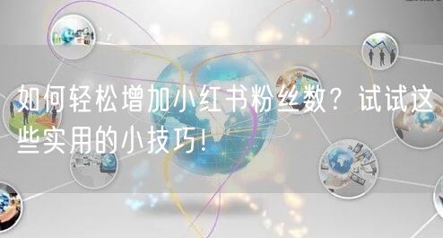 如何轻松增加小红书粉丝数？试试这些实用的小技巧！