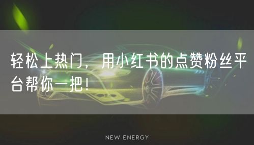 轻松上热门，用小红书的点赞粉丝平台帮你一