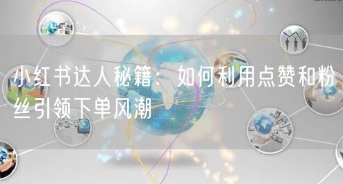 小红书达人秘籍：如何利用点赞和粉丝引领下单风潮