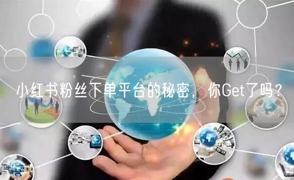 小红书粉丝下单平台的秘密，你Get了吗？