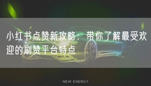小红书点赞新攻略：带你了解最受欢迎的刷赞平台特点