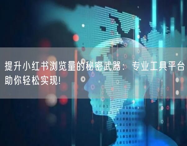 提升小红书浏览量的秘密武器：专业工具平台助你轻松实现!
