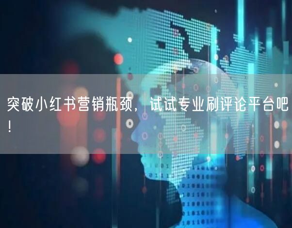 突破小红书营销瓶颈，试试专业刷评论平台吧！