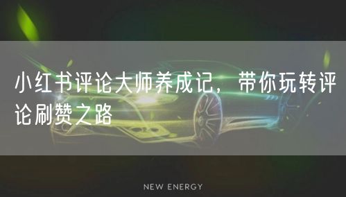 小红书评论大师养成记，带你玩转评论刷赞之路
