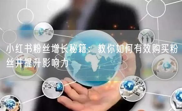 小红书粉丝增长秘籍：教你如何有效购买粉丝