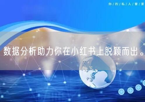 数据分析助力你在小红书上脱颖而出。
