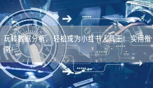玩转数据分析，轻松成为小红书人气王！实用