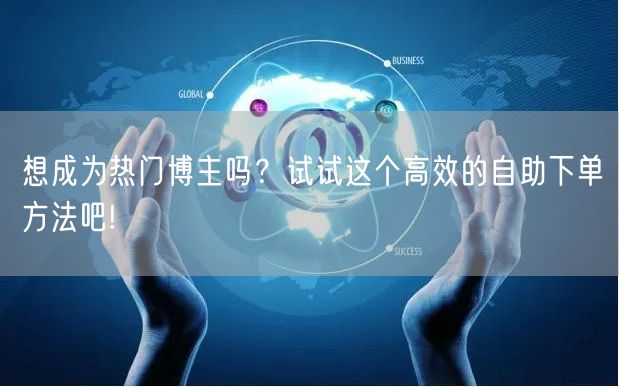 想成为热门博主吗？试试这个高效的自助下单