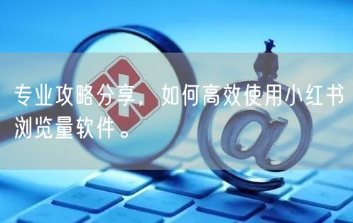 专业攻略分享，如何高效使用小红书浏览量软件。