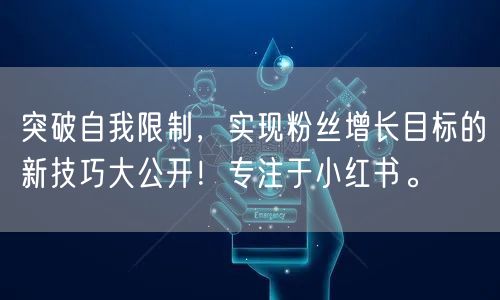 突破自我限制，实现粉丝增长目标的新技巧大