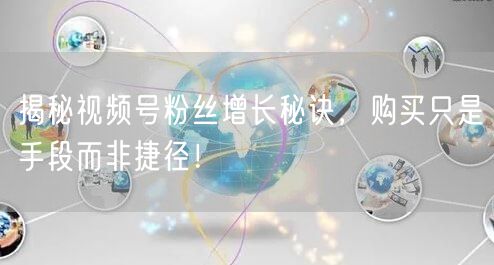 揭秘视频号粉丝增长秘诀，购买只是手段而非捷径！