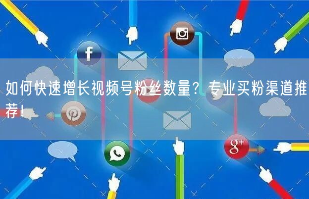 如何快速增长视频号粉丝数量？专业买粉渠道推荐！